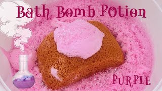 ASMR Sponge 759.Bath Bomb Potion 3days🧪Purple Potion💜