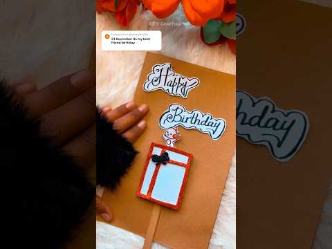 Comment your birthday date for this type of video| Easy Birthday Card Making Idea| #shorts