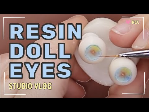 I MADE RESIN EYES FOR BALL-JOINTED DOLLS | Eye making tutorial