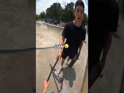 Skater wanted BEEF😤 #short #scooter #redbull #skate #shorts #insane #viral #scoot