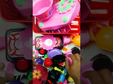 Diy unboxing amazing mini plastic kitchen set #shorts