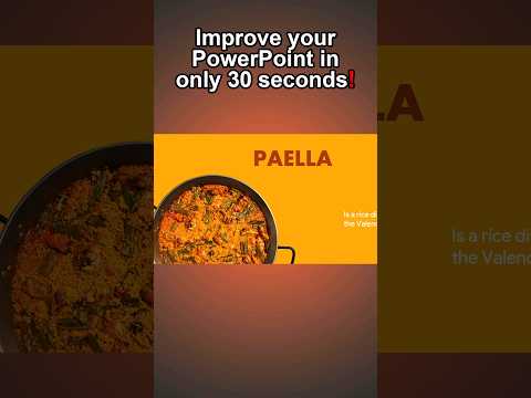 Impressive PowerPoint presentation in just 30 seconds! #paella #powerpoint #ppt #microsoft #design