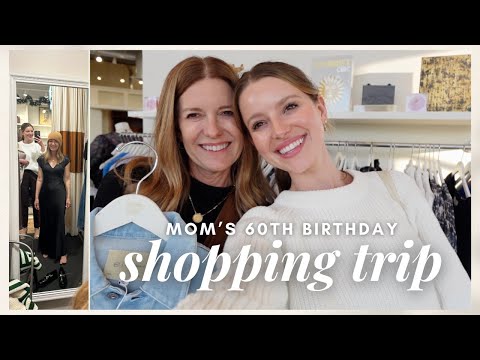 VLOG: getting mom a new wardrobe for her 60th bday (shopping + closet clean out!)