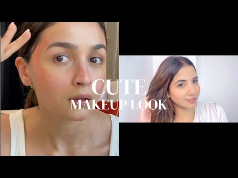 “Alia bhat Cute Everyday Makeup Tutorial / Natural Glow Up” #aliabhatt  #everydaymakeup