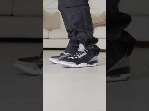 Wearing The Jordan 3 Black Cement