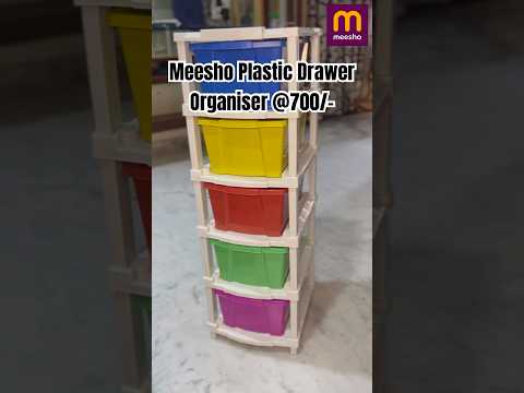 Meesho Plastic Drawer Organiser@700/- #youtube #youtubeshorts #shorts #meesho #shortvideo #useful