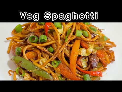 Spaghetti Recipe | Veg Hakka Noodles Recipe by Salty bite |