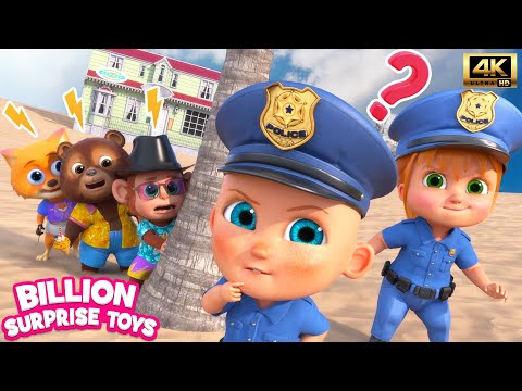 Monkey, Fox, and Bear Clever thieves - Island Chase | Kids Police Stories | Season 1 Episode 6 [4k]