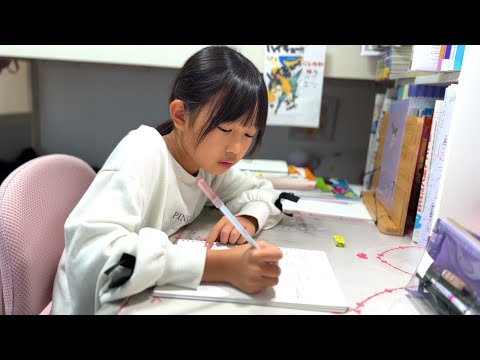 まりちゃん中学受験の模擬試験を受けてきた【study with me】