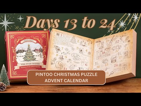 DAYS 13 to 24 - Pintoo Christmas Puzzle Advent Calendar #adventcalendar2023 #puzzle #jigsawpuzzle