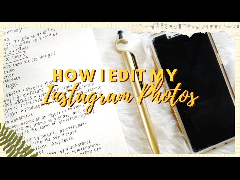 how i edit my instagram photos 📲 / studygram edition || siennanotes