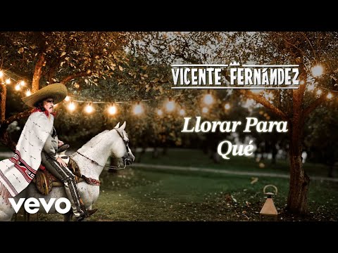 Vicente Fernández - Llorar para Qué (Letra/Lyrics)