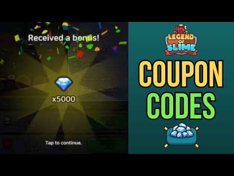 FREE DIAMONDS & GEMS COUPON CODES! - Legend of Slime: Idle RPG War