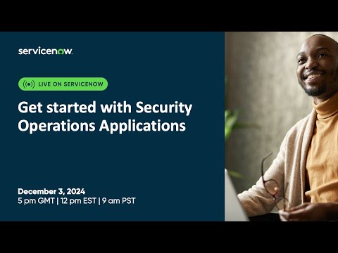 Get Started With Security Operations Applications