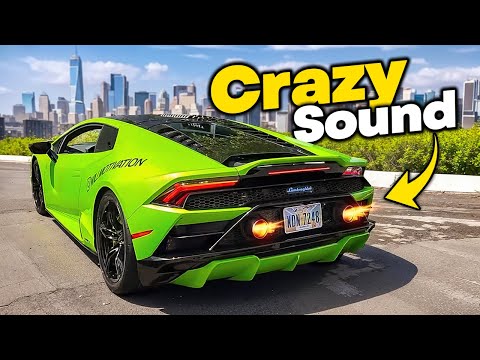 THE SOUNDS OF A TWIN TURBO LAMBORGHINI HURACAN EVO... DME1000 AMS Turbo Kit!