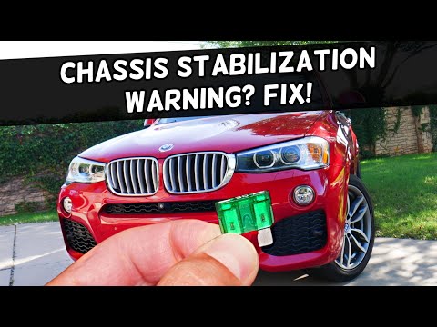 Why Chassis Stabilization, Drive Moderately BMW X3 X4 2010 2011 2012 2013 2014 2015 2016 2017 2018