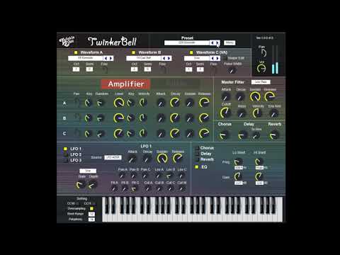 シンセベル専用音源VST『TwinkerBell』Preset 000-060 Demo