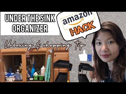 Unboxing Under Sink Organizer | Amazon Shopping Hack | Amazon Outlet | Amazon warehouse