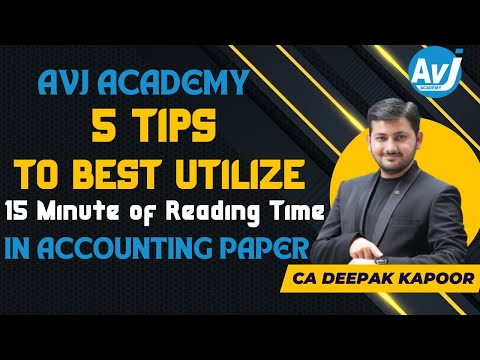 How to use 15 minutes of Reading Time in Accountancy Paper| CA Foundation Dec 2023 exams