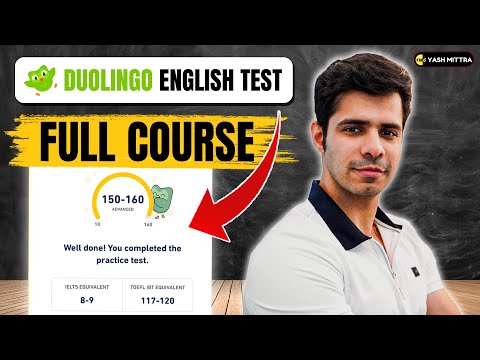 DUOLINGO ENGLISH TEST FULL COURSE IN 1 HOUR (2025)