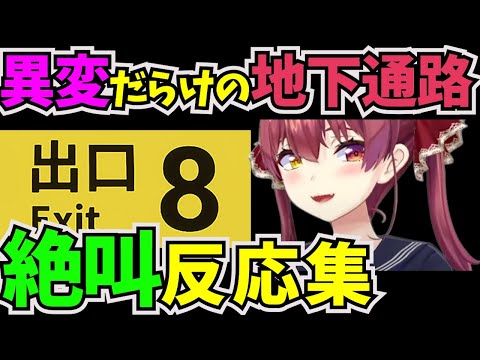 違和感を見つけたら引き返す脱出ゲームに挑戦した宝鐘マリン【#ホロライブ切り抜き  #ホロライブ3期生  #宝鐘マリン #8番出口 #脱出ゲーム 】