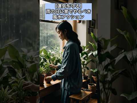 雨の日に家でやるべき風水アクション