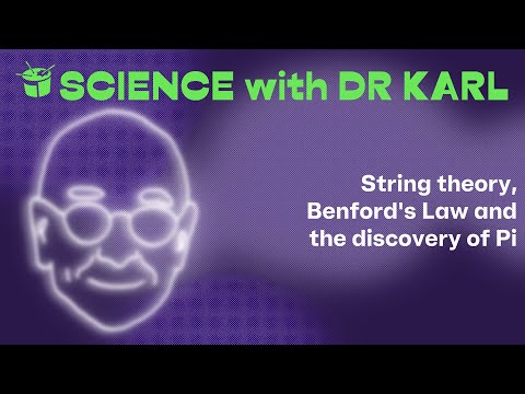 String theory, Benford's Law and the discovery of Pi