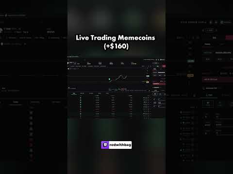 I Made +$160 Trading Memecoins Live!