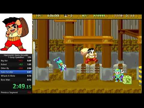 Hammerin' Harry (ARC) Speedrun 6:06 / 大工の源さん AC版 RTA