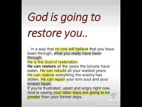 God is going to restore you… #shorts