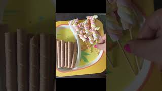 Filling platter with sweets| yummy chocosticks|chupachups😋😋#shorts #short#viral