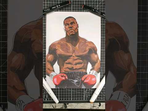 Iron Mike Tyson Drawing #shorts #miketyson #drawing #zeichnen #art #boxing #artwork