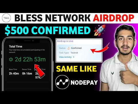 Bless network Airdrop withdrawal | Bless network Airdrop guide | same like nodepay, grass Airdrop