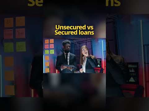 Secured vs. unsecured loans. #FinancialLiteracy #loan #securedloans #unsecuredloans #money #finance