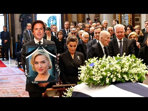 Funeral of Kate Winslet shed tears with her portrait in front of friends and colleagues