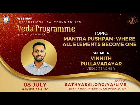 Mantra Pushpam Where All Elements Become One | Vinnith Pullavarayar | Veda Programme