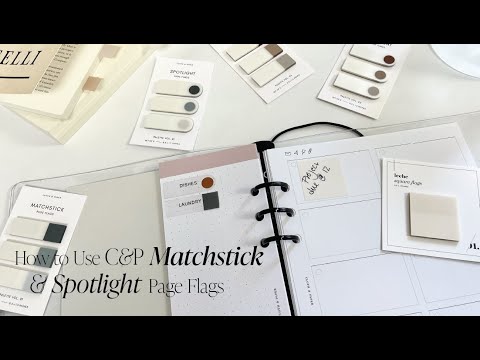 How To Use C&P Matchstick & Spotlight Page Flags | Cloth & Paper