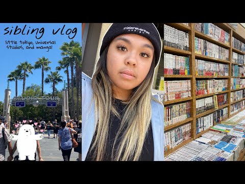 sibling vlog: little tokyo, universal studios and manga!