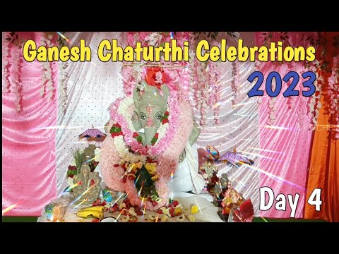 Ganesh Chaturthi Celebrations - day 4 Puja | Musical Chocolates game for Kids | fun activities