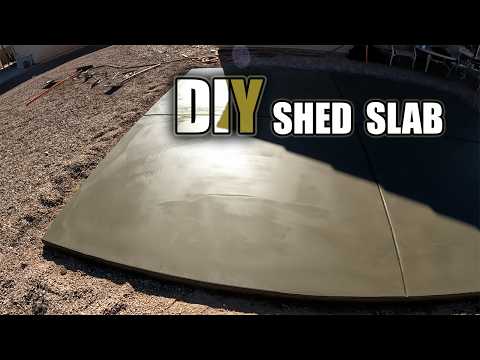 Simple 12' x 16' Shed Slab