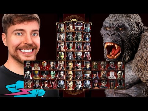 Mortal Kombat 9 - MrBEAST & KONG - Expert Tag Ladder - Gameplay @(1080p) - 60ᶠᵖˢ ✔