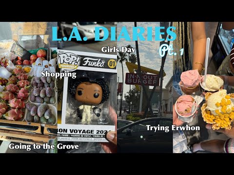 L.A. Diaries Pt. 1| Girls Day, shopping, trying Erwhon, going to the Grove🌴☀️