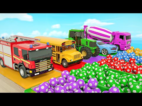 Color Balls & Sing a Song! | Baby Shark Nursery Rhymes | SquareWheels TV Nursery Rhymes & Kids Songs