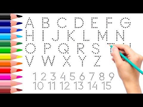 Fun and Educational Dotted Tracing abcd, Shapes, 123 For Kids, Number Writing and Preschool learning