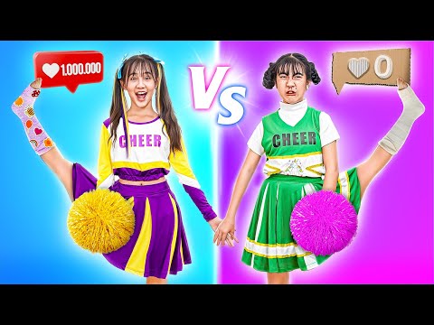 Popular Cheerleader Vs Unpopular Cheerleader In The Hospital - Funny Stories About Baby Doll