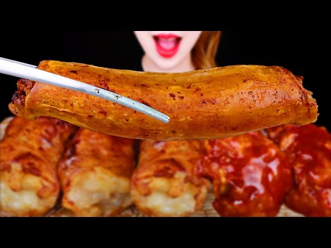 ASMR GIANT LONG BEEF LARGE INTESTINES DAECHANG, YANGNUEOM CHICKEN EATING SOUNDS MUKBANG 먹방 咀嚼音