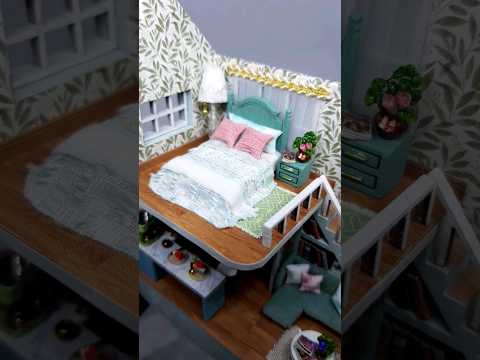 DIY miniature dollhouse kit #Shorts #diydollhouse #miniaturedollhouse