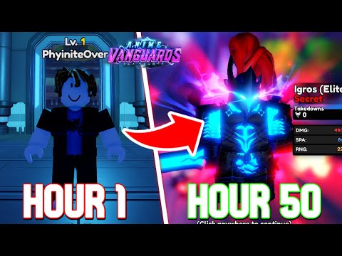 Starting Over and Obtaining EVERY UNIT in 50 Hours On Anime Vanguards.. - Roblox (Challenge)