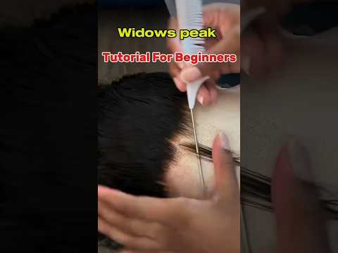 HOW TO CREATE WIDOWS PEAK FOR BEGINNERS 😍#shorts #shortvideo #youtubeshorts #shortfeed #hair #fyp