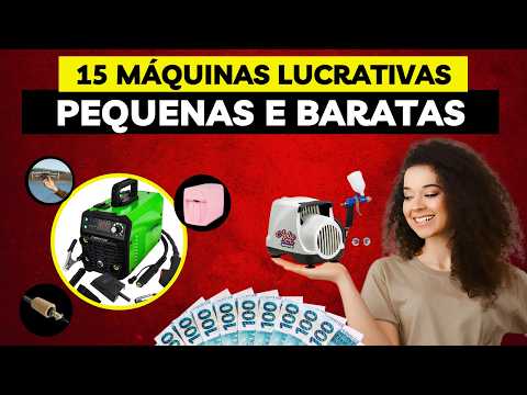 15 MÁQUINAS PEQUENAS e LUCRATIVAS Para Ganhar Dinheiro em Casa